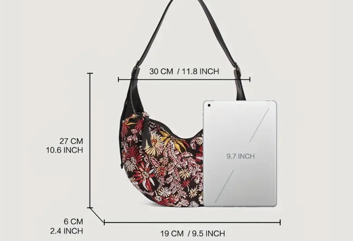 Vintage Style Elegant Moon Bag | MARRAKESH