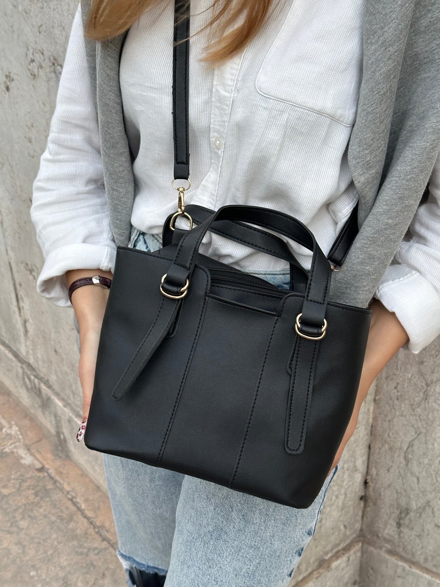 Elegant All-Match Top Handle Satchel Bag For Women's Daily Use | DOCPE