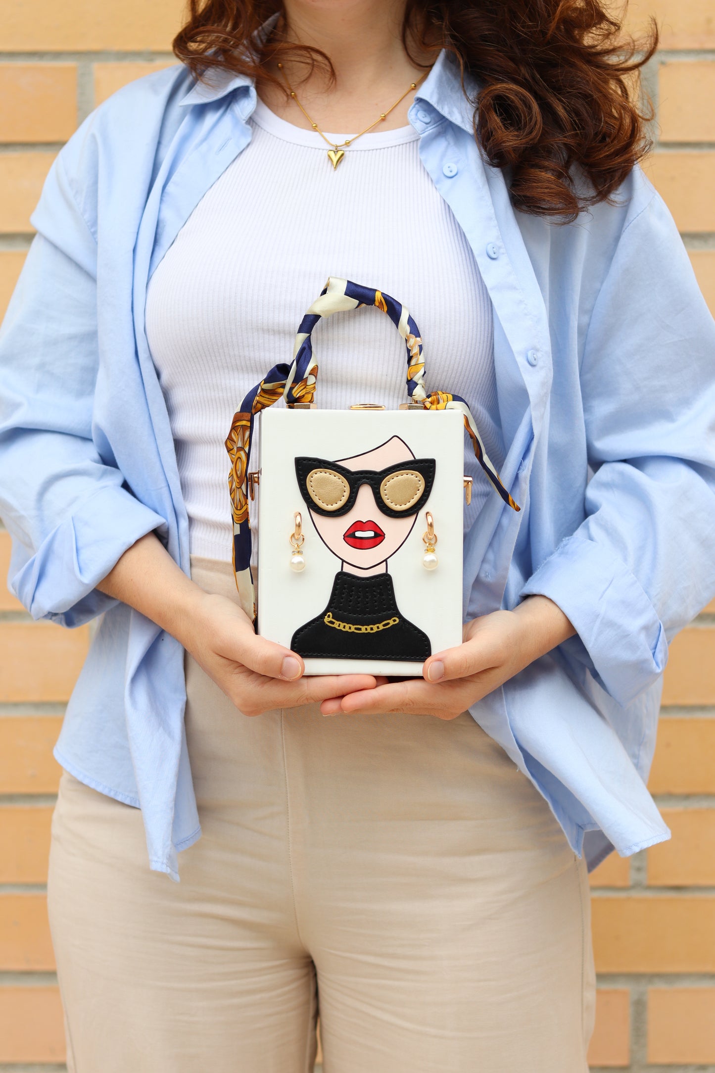 Unique-Top Handle Box Square Purse | QUEEN