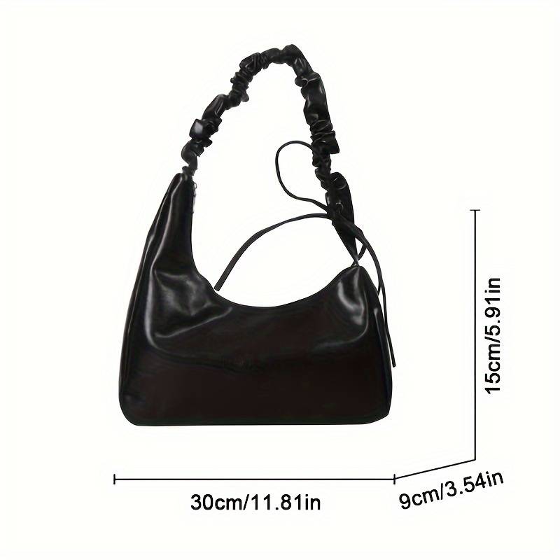 Fashion Shoulder Crescent Bag, Trendy PU Underarm Bag, Women's Casual Handbag & Purse