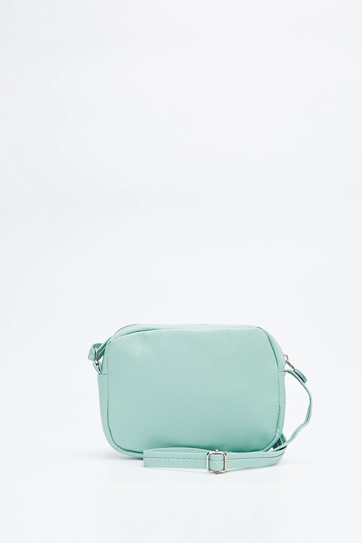 Green I Single Zipper Front Pocket Women's Mini Urban Shoulder Bag With Adjustable Cross Strap