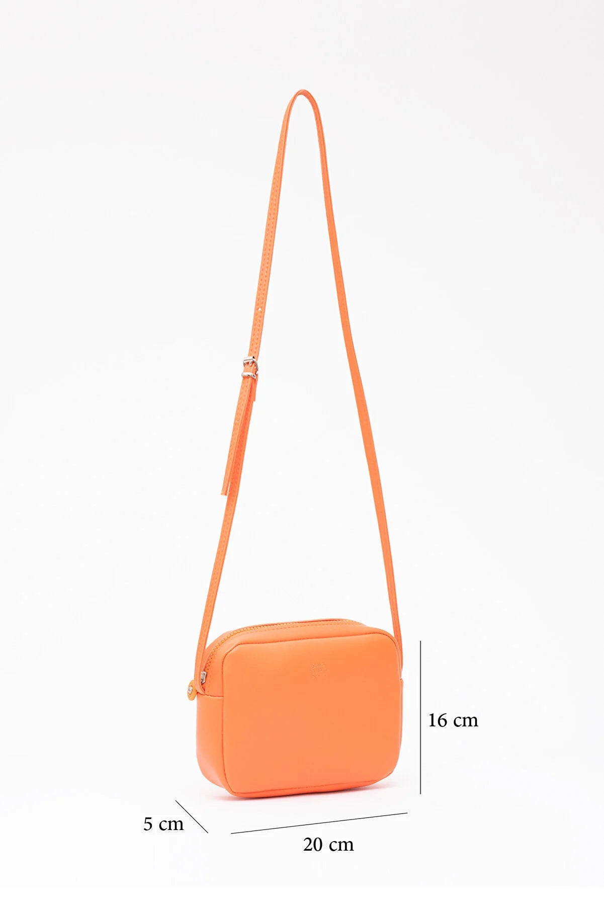 Orange I Mini Urban Cross Strap Single Compartment Faux Leather Arm and Shoulder Bag