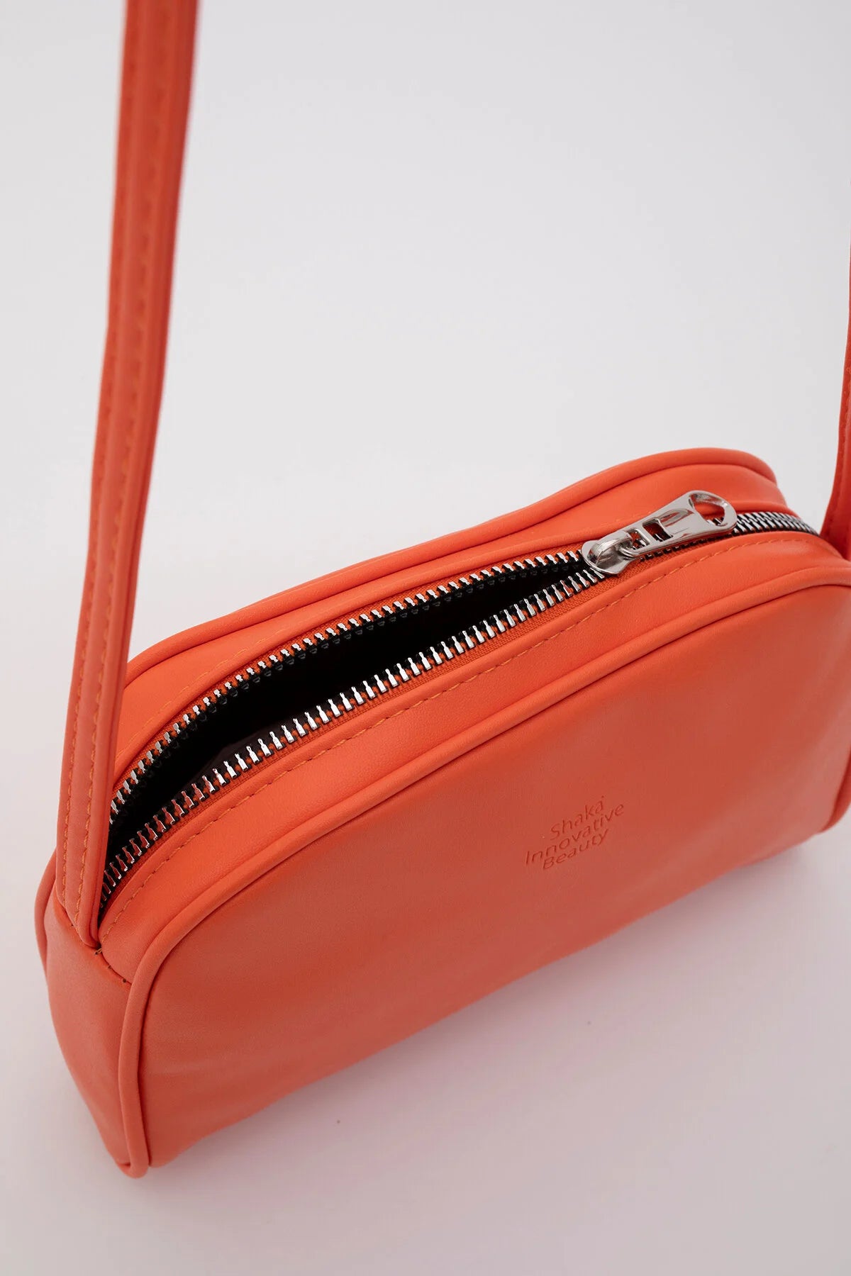 Orange I Mini Urban Cross Strap Single Compartment Faux Leather Arm and Shoulder Bag