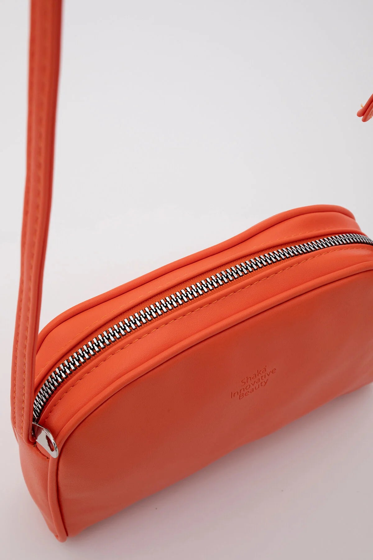 Orange I Mini Urban Cross Strap Single Compartment Faux Leather Arm and Shoulder Bag