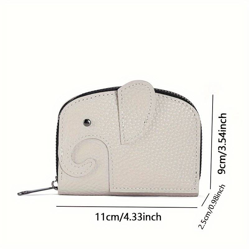 Cartoon Elephant Creative Wallet, Large Capacity Multi-card Slots Small Coin Purse, Card Holder Cover