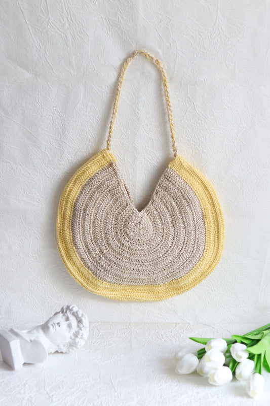 Crochet Bag Women's Round Bag Shoulder