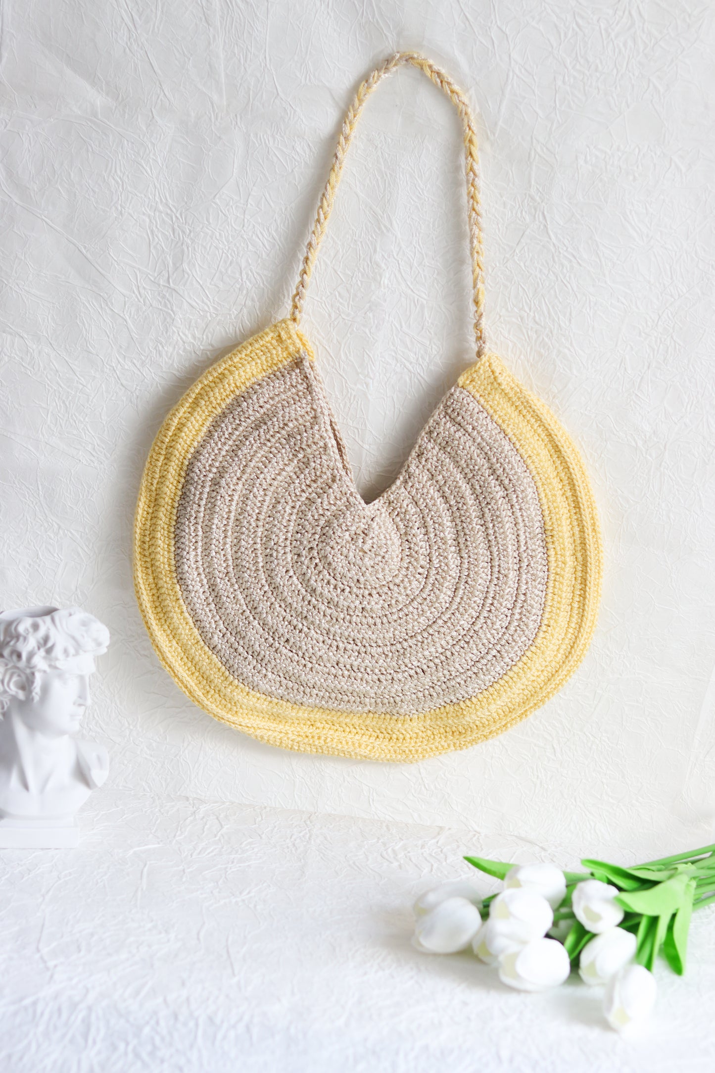 Crochet Bag Women's Round Bag Shoulder